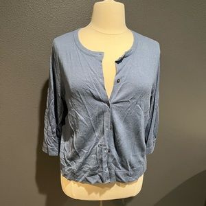 J Jill slate blue cardigan, XL